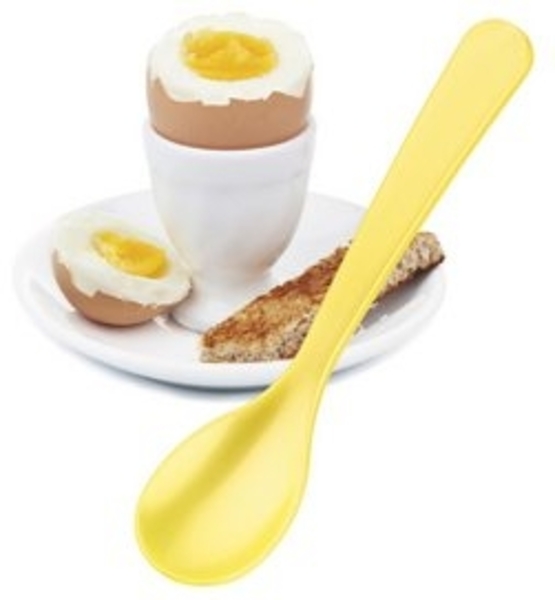 Cilio Eierlöffel Löffel aus Hochwertigem Kunststoff 12cm gelb Bild 4