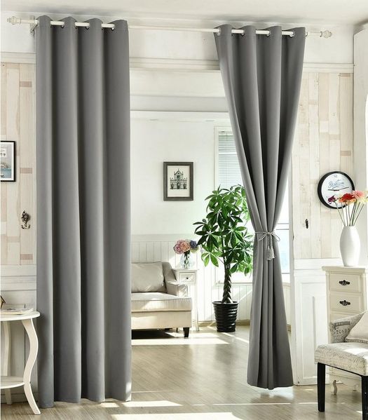 Woltu Gardine (1 St), blickdicht, mit Ösen, 130 g/m², Leichter & weicher