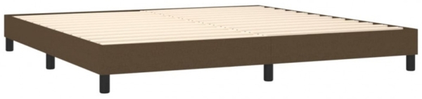 Boxspringbett mit Matratze & LED Stoff Dunkelbraun 200x200 cm, Härtegrad: H2 [3133184] Bild 5