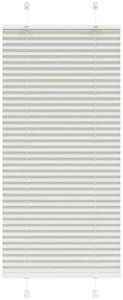 vidaXL Plissee Hellgrau 65x100 cm Stoffbreite 64,4 cm Polyester 4015323