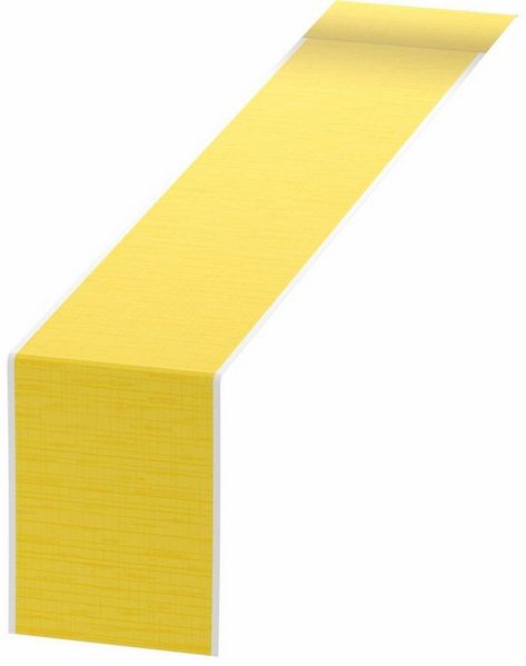 Duni Tischläufer 1 Bio Dunicel® Tischläufer Linnea gelb, 0,15x20 m, 223714