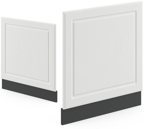 Frontblende R-Line Weiß Landhaus 60 cm ohne Arbeitsplatte Vicco Bild 3