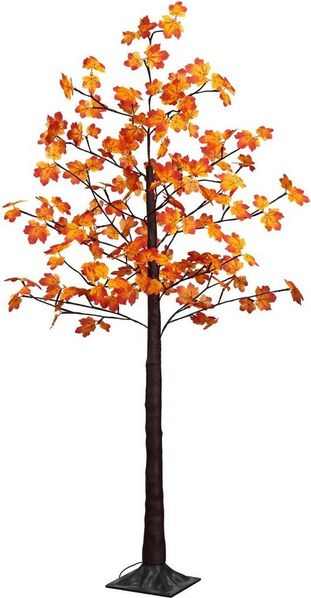 BONETTI LED Baum Weihnachtsdeko, LED fest integriert, Warmweiß, Beleuchteter Deko-Herbstbaum mit Ahornblättern
