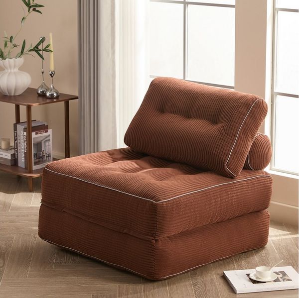 LITBIRD Schlafsofa faltbar, 4-in-1 Multifunktionssofa, Sitzsack-Sofa, Relaxsessel, 1 Teile, Spielsofa & Gästebett für kleine Räume