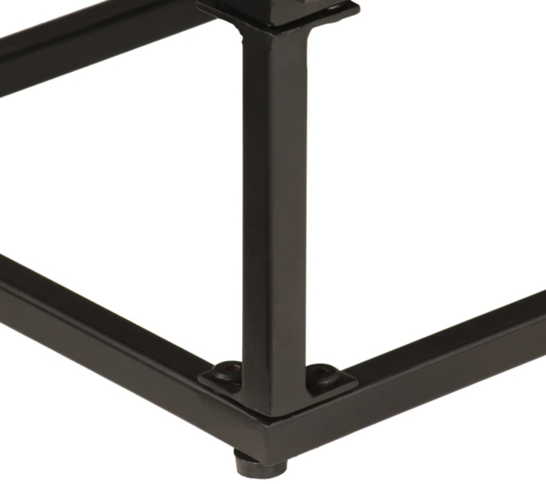 vidaXL Sideboard Schwarz 55x30x76 cm Massivholz Mango und Eisen 372005 Bild 7