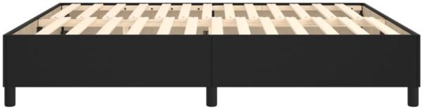 vidaXL Boxspringbettgestell Schwarz 160x200 cm Kunstleder 3121053 Bild 3