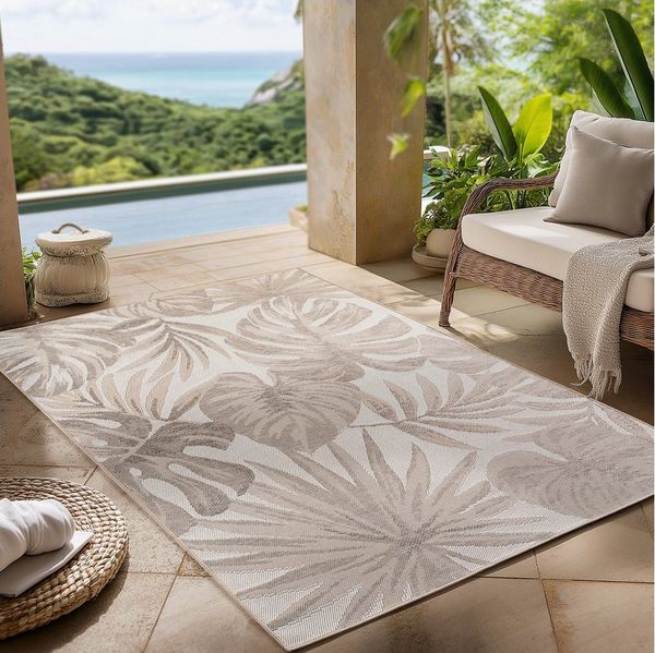 Carpettex Outdoorteppich Boho Design, Läufer, Höhe: 5 mm, Outdoor Teppich Wetterfest Modern Design Wohnzimmer Küchen Terrasse