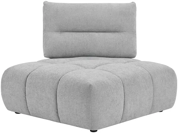 Vente-unique - APOLIU Sessel Stoff Grau - B 113 cm x H 93 cm x L 113 cm