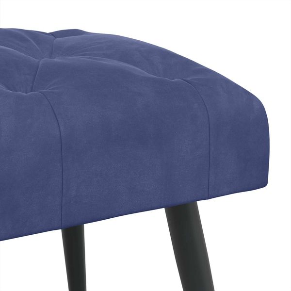 vidaXL Bank mit Knopfheftung Polizeiblau 80 x 40 x 46 cm Samt 42038569 Bild 6