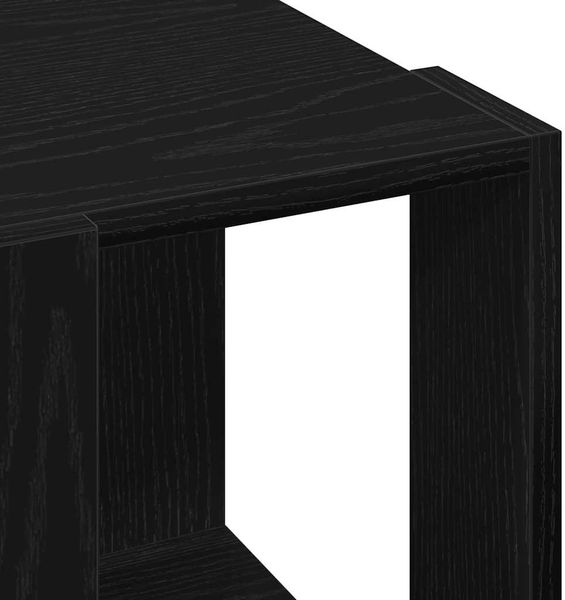 vidaXL Couchtisch Schwarz Eichen-Optik 32 x 32 x 30 cm Holzwerkstoff 873912 Bild 8
