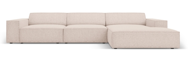 Micadoni Ecksofa Jodie 4-Sitzer Rechts Chenille Haga Beige