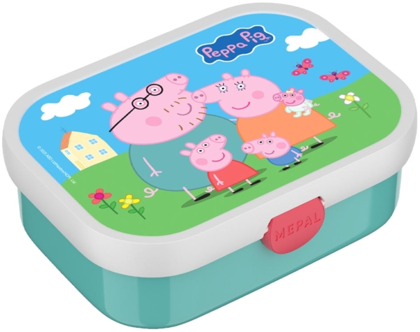 Mepal 'Campus' Brotdose mit Fächern & Gabel, Kunststoff, Peppa Pig, 750 ml