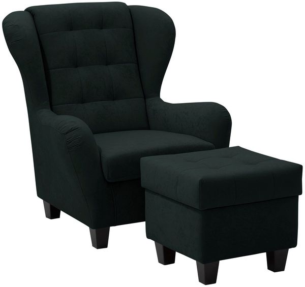 Home affaire Ohrensessel Alexander, incl. Hocker, mit Steppung, in vielen Farben