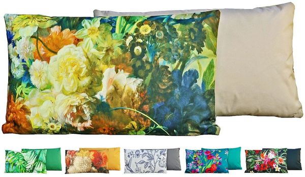 JACK Dekokissen Outdoor Lounge Kissen 30x50cm Motiv inkl. Füllung, mit Lotus-Effekt, Robust, Strapazierfähig, für Innen & Außen geeignet