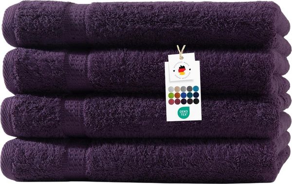 Carpe Sonno Handtuch Set 50x100 cm 100% Baumwolle Handtücher Set 500 g/m2 Frottier Handtuchset, Frottier (Spar-Set, 4-St), Extra Soft & Weich, Saugfähig, Schwer, Atmungsaktiv, schnell trocknend