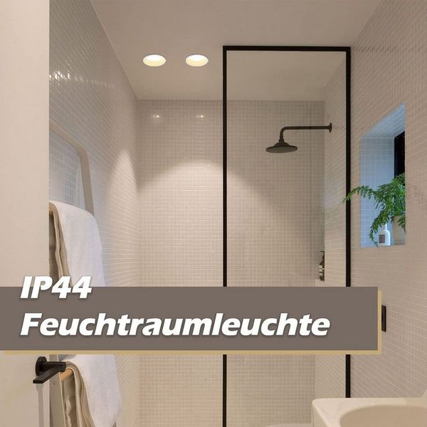 ZMH LED Einbaustrahler 5er Set 5W Einbauleuchten Spots für Wohnzimmer Küche, LED fest integriert