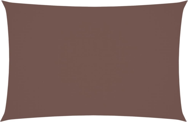 vidaXL Sonnensegel Oxford-Gewebe Rechteckig 2x4 m Braun 135807