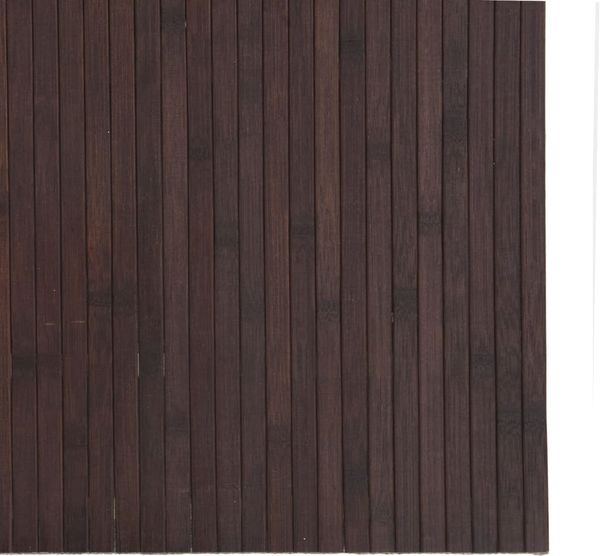 vidaXL Teppich Rechteckig Dunkelbraun 80x500 cm Bambus 376797 Bild 6