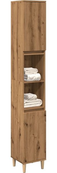 vidaXL Badschrank Artisan-Eiche 30x30x190 cm Holzwerkstoff 857103