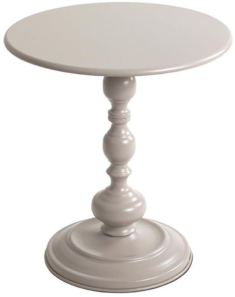 HAKU Möbel Beistelltisch Kaschmirgrau, Metall - Maße: H 46 x Ø 42 cm, Style: Modern