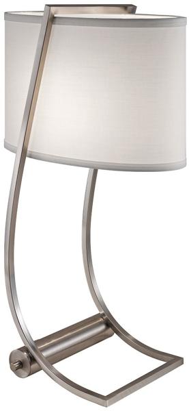 Tischleuchte, Stahl, Edelstahl, USB-Charger, H 62,2 cm