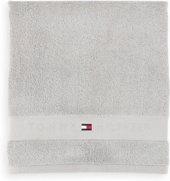 #1 Topseller Handtücher Tommy Hilfiger Handtuch LEGEND, Silver, Bamwolle (1-St)