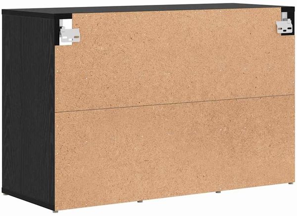 vidaXL Schuhschrank mit Regal Schwarz Eichen-Optik 77,5 x 30 x 51 cm 875208 Bild 7