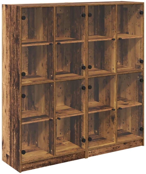 vidaXL Highboard 2 pcs Altholz 136 x 37 x 142 cm Holzwerkstoff 3402644