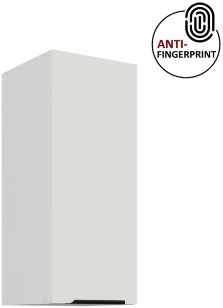 Küchen Hängeschrank 30 cm ARIA Weiss ultra matt + Weiss matt, hochwertige Fronten mit Anti Fingerprint Beschichtung Küchenzeile Küchenblock