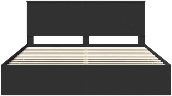 vidaXL Bettrahmen mit Schubladen Schwarz 200 x 200 cm Ingenieurs Holz 3409427 Bild 8
