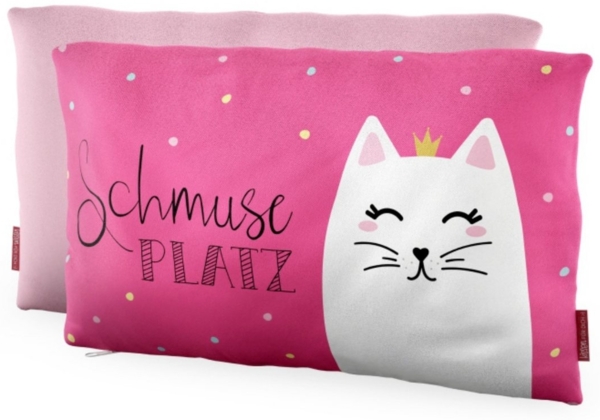 La Vida Geschenk für Dich Dekokissen La Vida Dekokissen "Schmuseplatz", Kissenhülle mit Füllung
