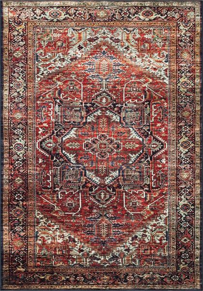 Tapiso Orientteppich ISPAHAN, rechteckig, Höhe: 6 mm, Orient Design & Waschbar