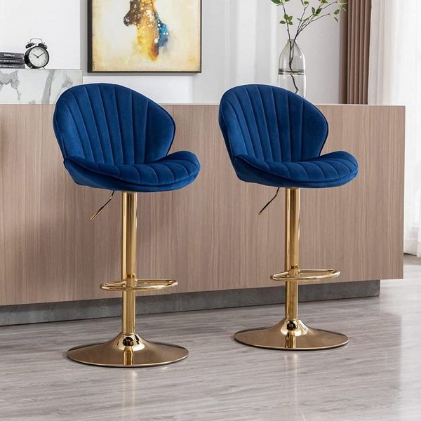 WAHSON OFFICE CHAIRS Barhocker 2er Set Barstuhl Bistrohocker mit Lehne