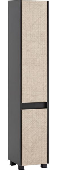 Schildmeyer Hochschrank Sander 160309, anthrazit/Canasta Dekor, 30,2 x 33 x 164,5 cm