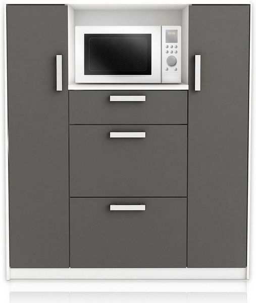 habeig Küchenbuffet Küchenschrank Singleküche Küchenregal Schrank Küche 8540 68kg schwer