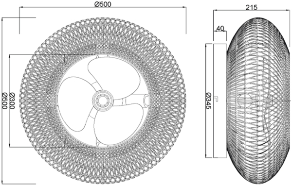 LED Boho Deckenleuchte mit Ventilator und Fernbedienung, Ø 50cm Bild 7