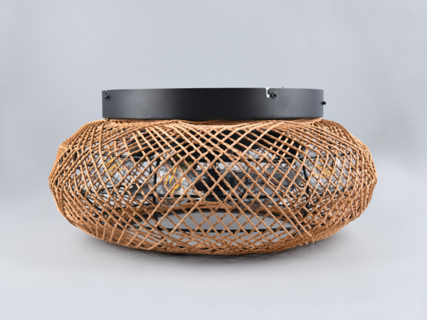 LED Boho Deckenleuchte mit Ventilator und Fernbedienung, Ø 50cm Bild 5