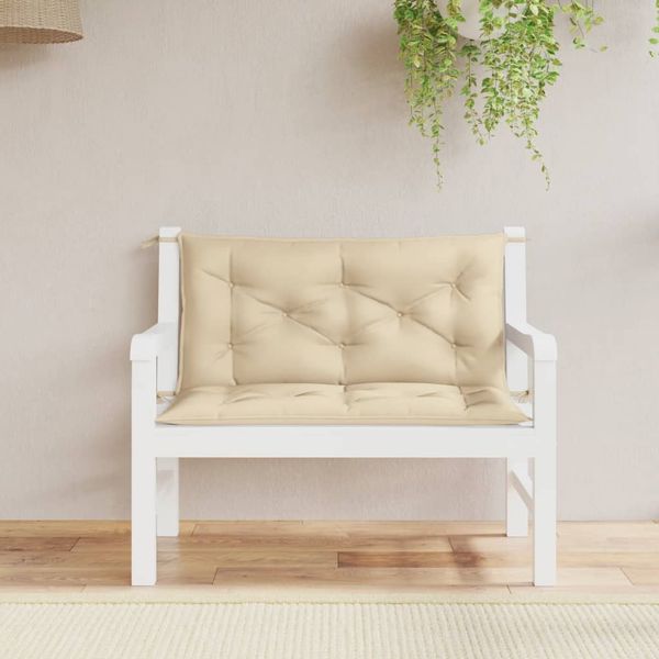 vidaXL Gartenbank-Auflage Beige 100x(50+50)x7 cm Oxford-Gewebe 314995