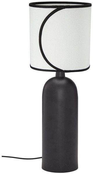 PR Home 4213503-110 Tischleuchte Carter Schirm Ava Schwarz Beige 58cm