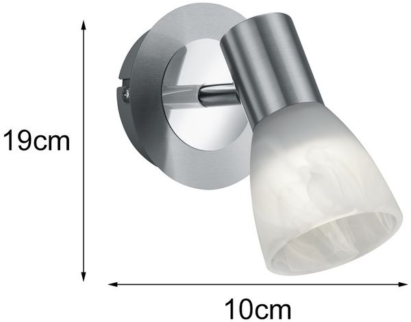 Exquisiter 6 Watt LED Strahler in Nickel matt Bild 4