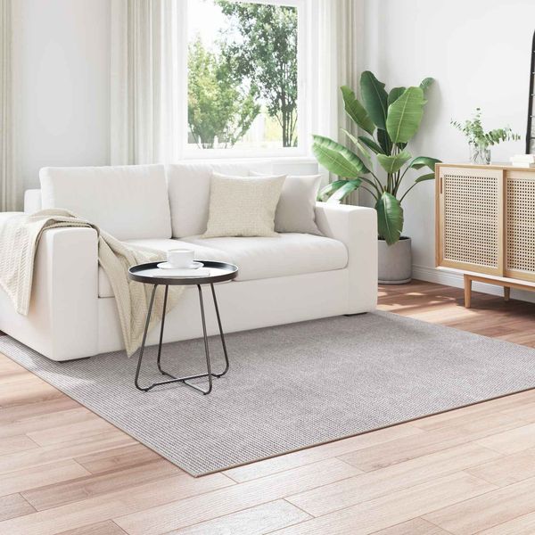 vidaXL Bereichsteppiche LUGO Creme und Grau 200 x 200 cm Polyester 42022721
