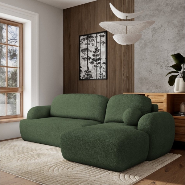 Masseno Ecksofa MODENZA mit Schlaffunktion L-Form, Sofa mit Bettkasten