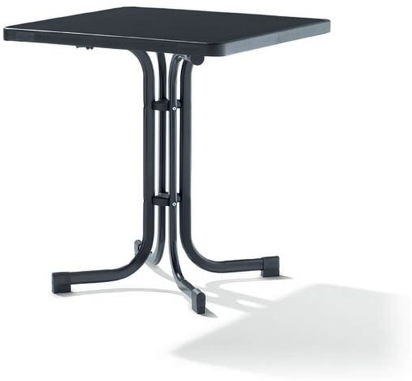 Klapptisch >Boulevard< in Schiefer anthrazit, mecalit®-PRO - 69x72x69cm (BxHxT)