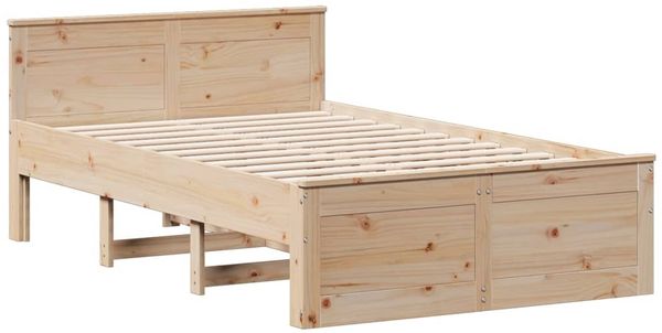 vidaXL Massivholzbett ohne Matratze mit Kopfteil 135x190 cm Kiefer 3308780 Bild 7