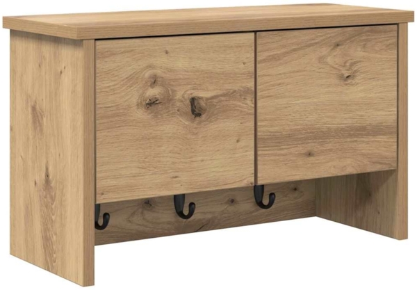 vidaXL Wandmontierter nachttisch mit Tür Artisan-Eiche 50 x 20 x 30 cm 874338