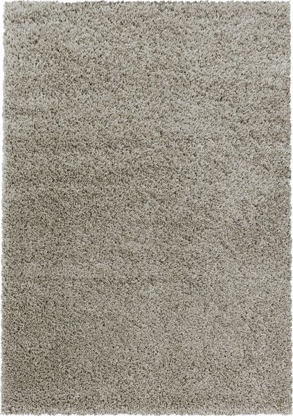 Hochflor Teppich Sima rechteckig - 140x200 cm - Natur