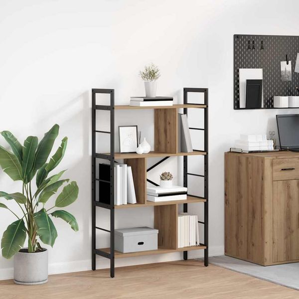 vidaXL Bücherregal Artisan-Eiche 75 x 30 x 123,5 cm Holzwerkstoff 883969