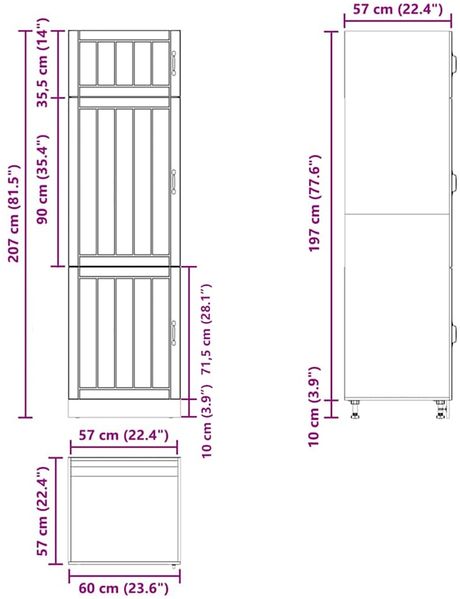 vidaXL Küchenschrank Lucca Betongrau Holzwerkstoff 853871 Bild 11