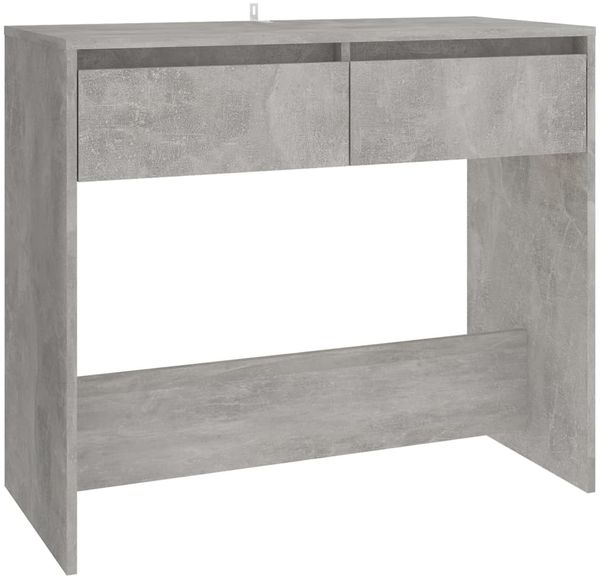 Konsolentisch, Beistelltisch, Konsole Betongrau 89x41x76,5 cm Holzwerkstoff