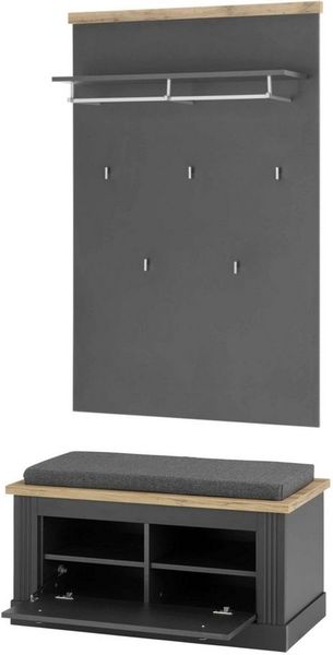 OTTO home Garderoben-Set WESTMINSTER BESTSELLER!, (2-St, Schuhbank, Wandpaneel), im romantischen Landhausstil
